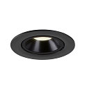 SLV LED Ceiling recessed luminaire NUMINOS� GIMBLE L, 4000K, 20�, black