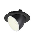 SLV LED Ceiling recessed luminaire NUMINOS� GIMBLE L, 4000K, 20�, black/white