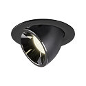 LED Ceiling recessed luminaire NUMINOS� GIMBLE L, 4000K, 40�, black/chrome
