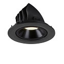 SLV LED Ceiling recessed luminaire NUMINOS� GIMBLE L, 4000K, 55�, black