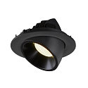 SLV LED Ceiling recessed luminaire NUMINOS� GIMBLE L, 4000K, 55�, black