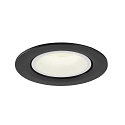 SLV LED Ceiling recessed luminaire NUMINOS� GIMBLE L, 4000K, 55�, black/white