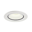 SLV LED Ceiling recessed luminaire NUMINOS� GIMBLE L, 4000K, 20�, white