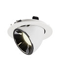 SLV LED Ceiling recessed luminaire NUMINOS� GIMBLE L, 4000K, 40�, white/chrome