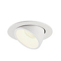 SLV LED Ceiling recessed luminaire NUMINOS� GIMBLE L, 4000K, 55�, white