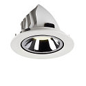 SLV LED Ceiling recessed luminaire NUMINOS� GIMBLE L, 4000K, 55�, white/chrome
