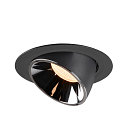 SLV LED Ceiling recessed luminaire NUMINOS� GIMBLE XL, 2700K, 40�, black/chrome