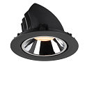 SLV LED Ceiling recessed luminaire NUMINOS� GIMBLE XL, 2700K, 55�, black/chrome