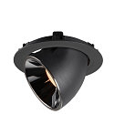 SLV LED Ceiling recessed luminaire NUMINOS� GIMBLE XL, 2700K, 55�, black/chrome