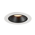 SLV LED Ceiling recessed luminaire NUMINOS� GIMBLE XL, 2700K, 55�, white/black