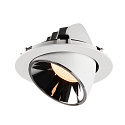 SLV LED Ceiling recessed luminaire NUMINOS� GIMBLE XL, 2700K, 55�, white/chrome