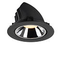 SLV LED Ceiling recessed luminaire NUMINOS� GIMBLE XL, 3000K, 20�, black/chrome