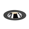 SLV LED Ceiling recessed luminaire NUMINOS� GIMBLE XL, 3000K, 40�, black/chrome