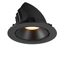 SLV LED Ceiling recessed luminaire NUMINOS� GIMBLE XL, 3000K, 55�, black