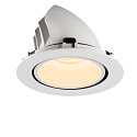 SLV LED Ceiling recessed luminaire NUMINOS� GIMBLE XL, 3000K, 40�, white