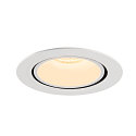 SLV LED Ceiling recessed luminaire NUMINOS� GIMBLE XL, 3000K, 40�, white