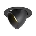 LED Ceiling recessed luminaire NUMINOS� GIMBLE XL, 4000K, 20�, black