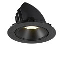 SLV LED Ceiling recessed luminaire NUMINOS� GIMBLE XL, 4000K, 40�, black