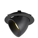 SLV LED Ceiling recessed luminaire NUMINOS� GIMBLE XL, 4000K, 55�, black