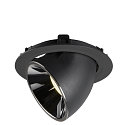 SLV LED Ceiling recessed luminaire NUMINOS� GIMBLE XL, 4000K, 55�, black/chrome
