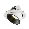 SLV LED Ceiling recessed luminaire NUMINOS� GIMBLE XL, 4000K, 40�, white/black