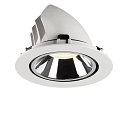SLV LED Ceiling recessed luminaire NUMINOS� GIMBLE XL, 4000K, 40�, white/chrome