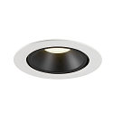 SLV LED Ceiling recessed luminaire NUMINOS� GIMBLE XL, 4000K, 55�, white/black