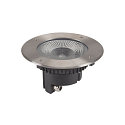 SLV LED Floor recessed luminaire ROCCI 200 EL, round, 16W, 3000K, 120�, black