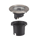 SLV LED Floor recessed luminaire ROCCI 200 EL, round, 16W, 3000K, 120�, black