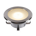 SLV LED Floor recessed luminaire DASAR FLAT 120 EL, 7W, 3000K, stainless steel