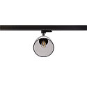 SLV 3-phase spot PARA CONE GL GU10, transparent, bamboo