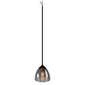 Pendant luminaire PARA CONE GL GU10, transparent, black
