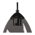 Pendant luminaire PARA CONE GL GU10, transparent, black