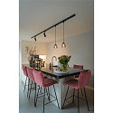 Pendant luminaire PARA CONE GL GU10, transparent, black