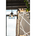 Pendant luminaire PARA CONE GL GU10, transparent, black