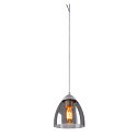 Pendant luminaire PARA CONE GL GU10, transparent, white