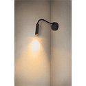 SLV LED Wall luminaire KARPO GOOSE, 5,8W, 3000K, 40�, black