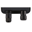 SLV LED Wall / Ceiling luminaire FLOODI S, 9,3W, 3000K, 100�, anthracite/transparent