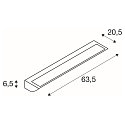 SLV outdoor wall luminaire VANO WING SP SHORT IP65, grey dimmable