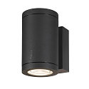 SLV outdoor wall luminaire ENOLA OCULUS WL UP/DOWN IP65, anthracite dimmable