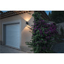 SLV outdoor wall luminaire ENOLA OCULUS WL UP/DOWN IP65, anthracite dimmable