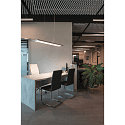 SLV pendant luminaire WORKLIGHT UGR < 19 IP20, silver dimmable