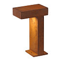 LED Outdoor Floorlamp RUSTY PATHLIGHT 40,  IP55 IK06, height 40cm, 8.9W 3000K 400lm 90�, FeCSi steel rust color