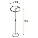 SLV floor lamp ONE STRAIGHT FL up / down, white dimmable