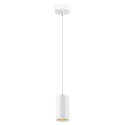pendant luminaire ASTO TUBE 1 flame, round, rigid GU10 IP20, white dimmable
