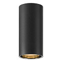 downlight ASTO TUBE cylindrical, rigid, surface-mounted version GU10 IP20, black dimmable