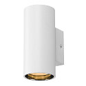 SLV wall luminaire ASTO TUBE down, 1 flame, cylindrical, rigid GU10 IP20, white dimmable