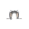 SLV 3-phase recessed track S-TRACK PHASE & DALI 1M DALI controllable, white