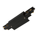 3-phase straight connector S-TRACK PHASE & DALI built-in version, DALI controllable, with feed-in option, black
