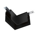 L-connector TRACK 48V mechanical, left, low, black